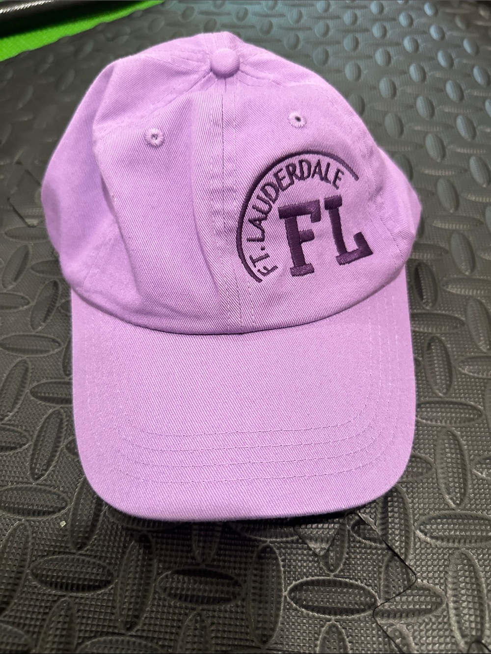Fort Lauderdale Florida vacation baseball cap hat adjustable unisex purple